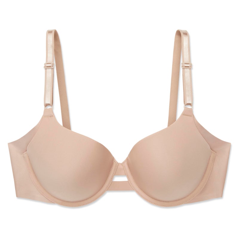 Warner's womens No Side Effects Underarm-smoothing Comfort Underwire Lightly Lined T-shirt 1356 Bra, Toasted Almond, 38DD US - Image 2